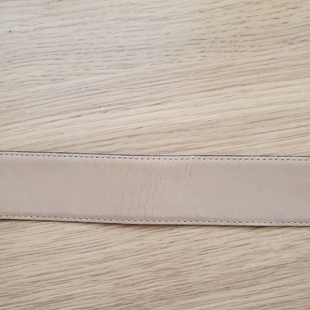 Vintage 80's Valerie Bared Gray Leather Belt